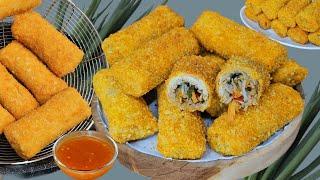 RESEP RISOL ENAK, CUMA PAKE KULIT LUMPIA  : :  HASIL NYA LEBIH GARING DAN GURIH