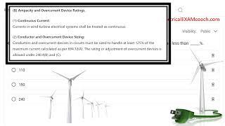 #178 Electrical Question of the Day Wind Generation NEC Article 694