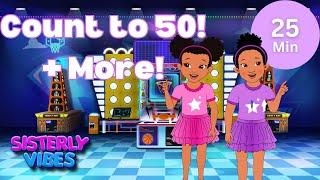 Count to 50 with Fun Number Song for Kids + More | Sisterly Vibes