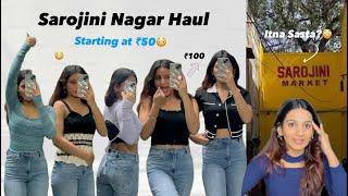 Sarojini Nagar Haul | Starting At ₹50/- | Omg still shocked| Ishita Jaiswal