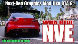 How To Install Natural Vision Evolved With RTGi - in GTA5 | Bast Ray Tracing Graphics in Gta #modx