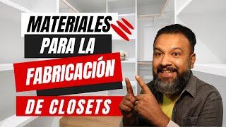 Materiales para la fabricación de closets #closetdemadera #closetsdemdf #closetsdemelamina