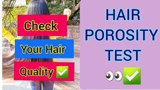 WHATS YOUR HAIR POROSITY TEST #beautysecrets #shorts #haircare #longhair #trending #viral