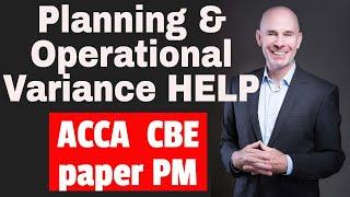 Planning and Operational Variances HELP | ACCA PM F5 | Question Bedco