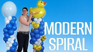 How to Make a Modern Spiral Balloon Column