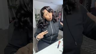Quick simple style #wigsinstall #fullheadwig #viralvideo #wigtutorial #fullfrontalwig #inspiration