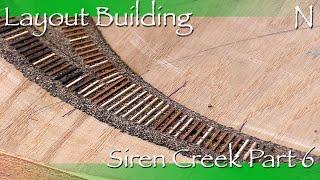 Layout Building N Siren Creek Part 6 - PC Board and Wood Ties