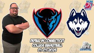 Depaul vs UConn 1/1/25 Free College Basketball Picks and Predictions | NCAAB Pick