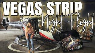 LAS VEGAS STRIP AT NIGHT - HELICOPTER TOUR