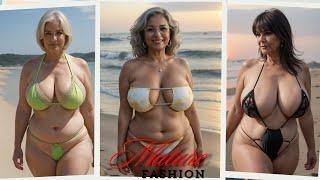 Glamorous Over 60: Stylish Plus Size Bikini Haul For Mature Curvy Women 