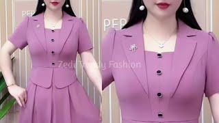 Latest Collar Style Neck Design Kurti Cutting Stitching/ Korean Style Dress/ Stylish Collar Neck DIY