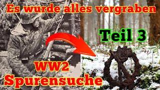 Teil 3 Versteckte Sachen der Wehrmacht gefunden Schatzsuche im Wald mit Metalldetektor Sondeln