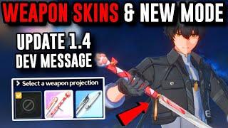 UPDATE 1.4 LOOKS INSANE! WEAPON SKINS & NEW MODE ! Wuthering Waves Update 1.4 Developer Message