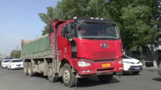 LORRIES IN CHANGCHUN CHINA MAY 2016