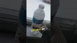 She shook the bottle and it froze instantly ️
