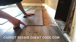 How To Cut Vinyl Plank Flooring Long Ways QUICK TRICK