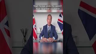 Nigel Farage gives the speech Keir Starmer couldn't! #reformuk #nigelfarage