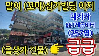 매매가 믿거나 말거나(초급매)...약 3,000세대 아파트 입구 바로 앞! 항아리(독점)상권 꼬마! 올상가 빌딩 급급매~~!!