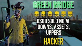 PAYDAY 2 - Green Bridge DSOD Solo No Ai, Downs, Assets, Uppers - Hacker SMG