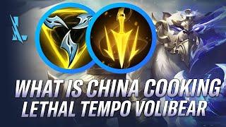 WHAT IS CHINA COOKING?! NEW LETHAL TEMPO VOLIBEAR BUILD | RiftGuides | WildRift