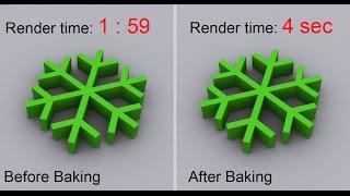 Speed up rendering times in 3dsmax by Baking - Simple tutorial