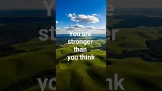 you are stronger than you think #motivation #quotes