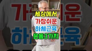 세상에서 가장쉬운 하체근육운동3가지 #하체운동 #하체근력운동 #하체근력 #하체강화 #건강관리