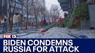 Biden condemns Russia for Christmas attack on Ukraine | FOX 13 Seattle