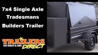 Tradesman Single Axle 7x4 Builders Trailer Ph: 1300 866 869