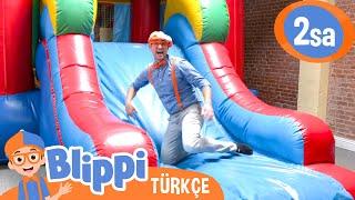 Blippi Kapalı Bir Oyun Parkını Ziyaret Ediyor  | Blippi Türkçe - Çocuklar için Eğitici Videolar