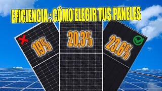 Eficiencia solar 2024: Guía para elegir paneles solares