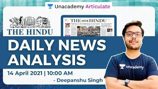 UPSC CSE | The Hindu Daily News Analysis | Unacademy Articulate | Current Affairs by Deepanshu Singh