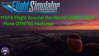 MSFS 2020 | Around the World Episode 8 |  Diamond DA62 |  GTN750 Mod Features |  LGKF - URSS