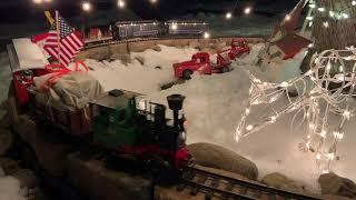 G Scale in the Snow at Night (LGB)