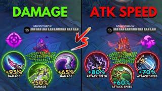 Martis Damage Build vs Martis Attack Speed Build