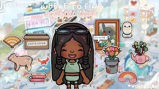 Where to find Rare *AESTHETIC ITEMS* ꩜ | Toca Life World | *VOICED*|It’s me Annie ⋆౨ৎ˚⟡˖ ࣪