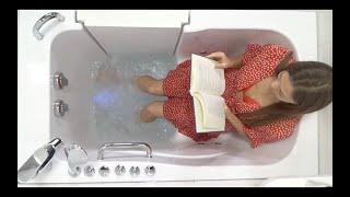 Ella's Bubbles Capri Acrylic Air and Hydro Massage Walk-In Bathtub