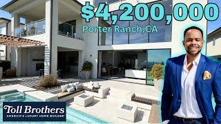  Luxury Toll Brothers Model Home FOR SALE | $4.2M Modern Estate Tour in Porter Ranch