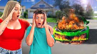 Our Corvette C8 Started on FIRE!  Prank