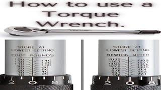 How to use a torque wrench