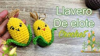 Llavero de elote  Crochet ️