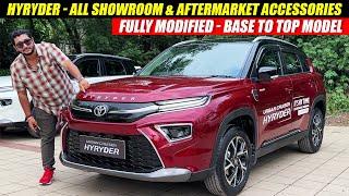 Hyryder Modified with ₹ 4 lakh+ Accessories - Base to Top Model Modified | Toyota Hyryder