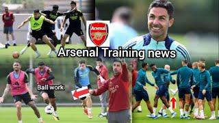 Arsenal Training!! All players & management working hard& Odegaard is soon get.....