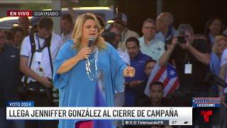 Jenniffer González llega a su cierre de campaña