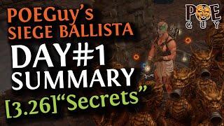 [3.26] DAY#1 Siege Ballista Hierophant // Reminders + Gameplay Showcase