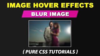 How to blur image hover effect create by VRP tutorials