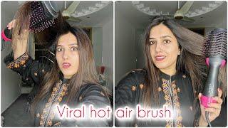 Viral hot air brush | blow dryer at home | Natasha waqas