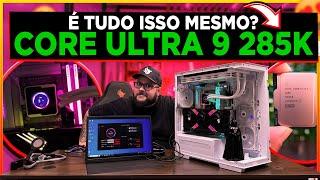 Novo Intel Core Ultra 9 285K! Testamos com Pichau AQUA 360X P1 e Z890 (Será que Gelou?)