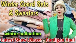 Winter Shopping Haul ️ किस किस के लिए करी मैंने हजारों की Shopping  Shawl, Sweater, Blazer Haul |