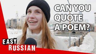 Why Do Russians Know So Much Poetry by Heart? | Easy Russian 69